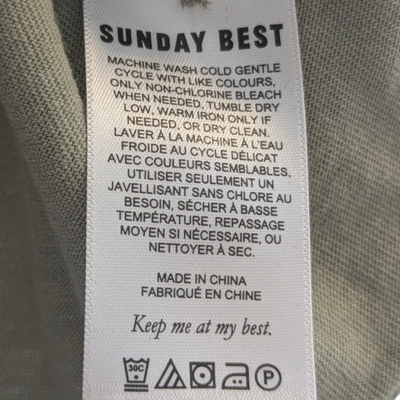 Sunday Best Roland Green Long Sleeve Polo - Picture 6 of 9